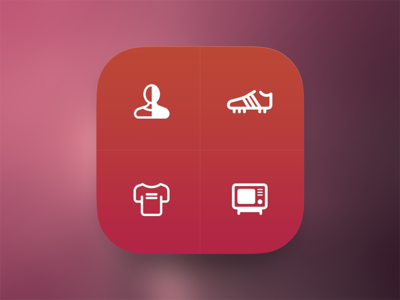 Free PSD: ios7,app icon,gym shoes,football